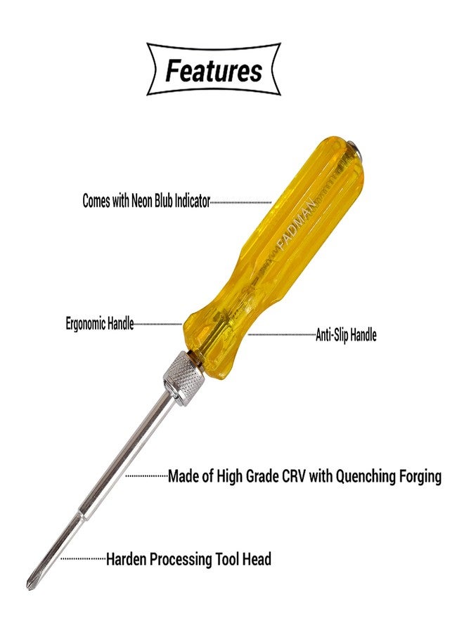 Fadman 5-Pieces Screwdriver Kit Combination For Multipurpose Application (Pack of 5) - Image 4